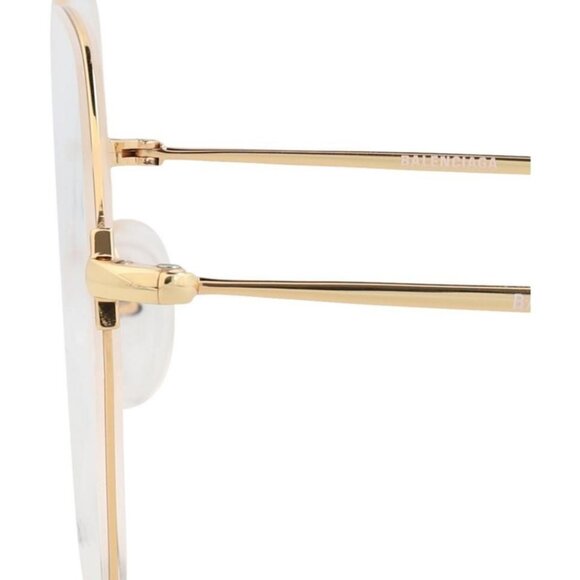 Balenciaga Unisex Round/Oval Gold Gold Transparent Fashion Designer Eyewear - Picture 4 of 4